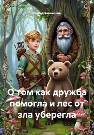 Обложка книги «О том как дружба помогла и лес от зла уберегла»