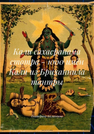 Обложка книги «Кали сахасранама стотра - 1000 имён Кали из Бриханнила тантры»