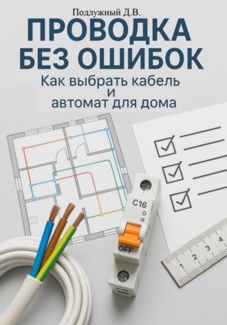 Обложка книги «Проводка без ошибок: Как выбрать кабель и автомат для дома»