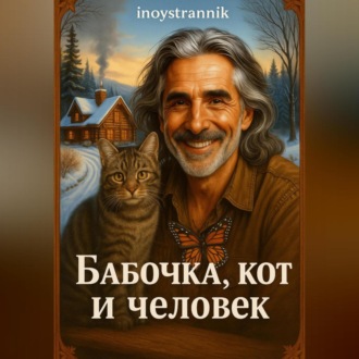Обложка книги «Бабочка, кот и человек»