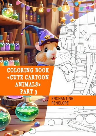 Penelope Enchanting. Coloring book «Cute Cartoon Animals». Part 3