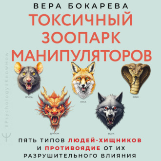 Обложка книги «Токсичный зоопарк манипуляторов. Пять типов людей-хищников и противоядие от их разрушительного влияния»