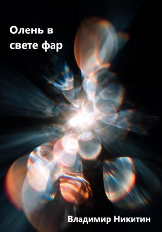 . Олень в свете фар