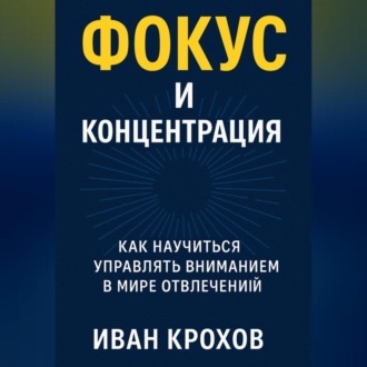 Обложка книги «Фокус и концентрация: как научиться управлять вниманием в мире отвлечений»