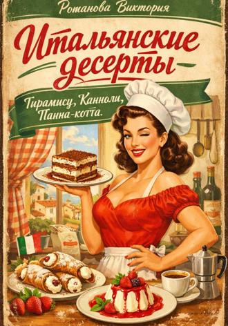Обложка книги «Итальянские десерты: тирамису, канноли, панна-котта»