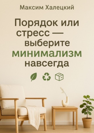 Обложка книги «Порядок или стресс – выберите минимализм навсегда»