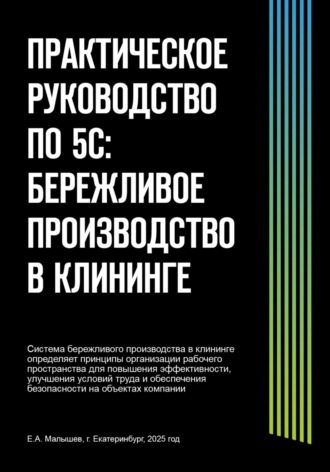 Обложка книги «Практическое руководство по 5С: бережливое производство в клининге»