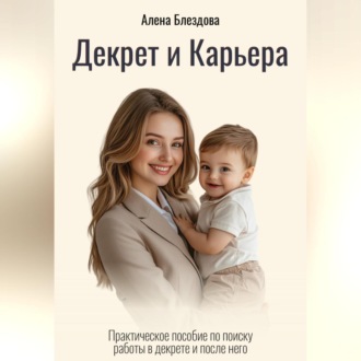 Обложка книги «Декрет и Карьера. Практическое пособие по поиску работы в декрете и после него.»