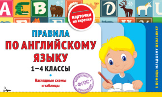 Обложка книги «Правила по английскому языку. 1-4 классы»