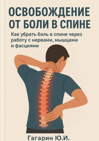 Обложка книги «Освобождение от боли в спине: как убрать боль в спине через работу с нервами, мышцами и фасциями»
