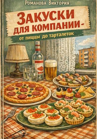 Обложка книги «Закуски для компании: от пиццы до тарталеток»