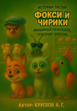 Обложка книги «История третья. Фокси и Чирики. Мышиный переполох, спасение попугая»