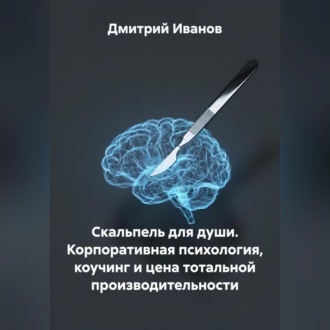 Обложка книги «Скальпель для души. Корпоративная психология, коучинг и цена тотальной производительности.»