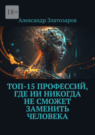 Обложка книги «Топ-15 профессий, где ИИ никогда не сможет заменить человека»