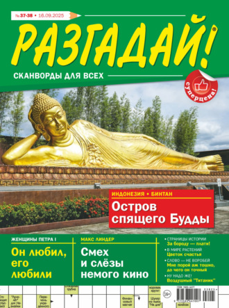 Группа авторов. Журнал «Разгадай! Сканворды для всех» №37-38/2025