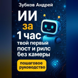Обложка книги «ИИ за 1 час: твой первый пост и рилс без камеры»