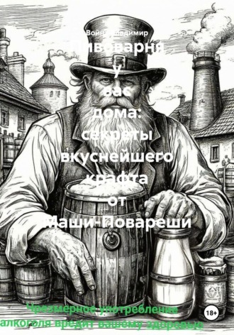 Обложка книги «Пивоварня у вас дома: секреты вкуснейшего крафта от Маши-Повареши»