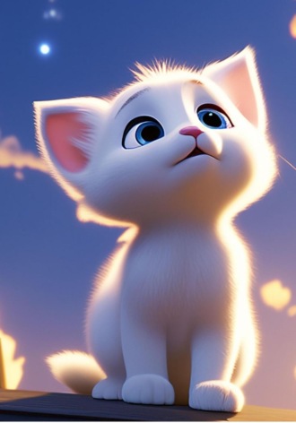 Кот Кефир мечтает летать. 