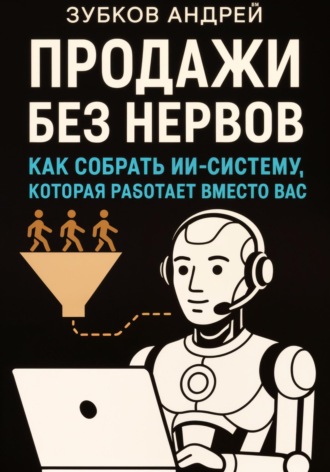 Обложка книги «Продажи без нервов: как собрать ИИ-систему, которая работает вместо вас»