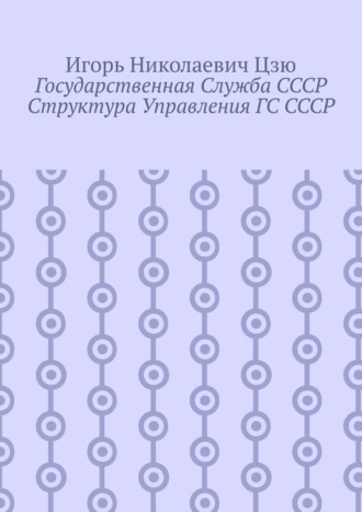 Игорь Николаевич Цзю. Государственная служба СССР. Структура управления ГС СССР