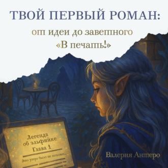 Обложка книги «Твой первый роман: от идеи до заветного «В печать!»»