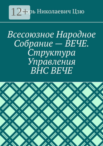 Всесоюзное народное собрание – Вече. Структура управления ВНС Вече. Игорь Николаевич Цзю