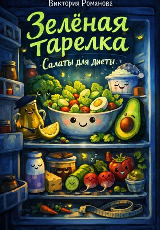 Обложка книги «Зелёная тарелка: салаты для диеты»