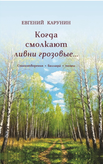 Обложка книги «Когда смолкают ливни грозовые…»