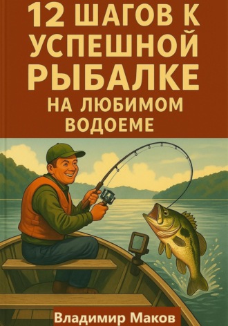 Обложка книги «12 шагов к успешной рыбалке на любимом водоеме»