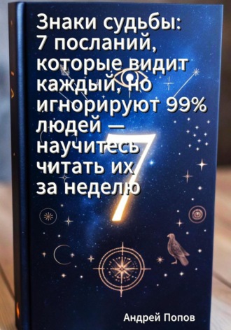 Обложка книги «Знаки судьбы: 7 посланий, которые видит каждый, но игнорируют 99% людей – научитесь читать их за неделю»