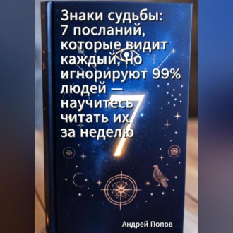 Обложка книги «Знаки судьбы: 7 посланий, которые видит каждый, но игнорируют 99% людей – научитесь читать их за неделю»