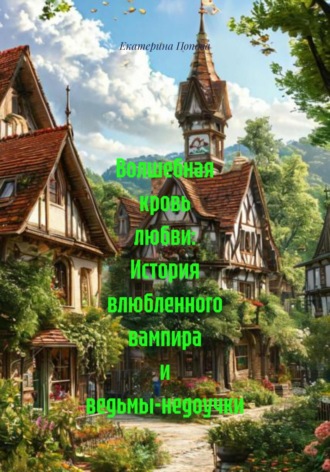 Обложка книги «Волшебная кровь любви: История влюбленного вампира и ведьмы-недоучки»