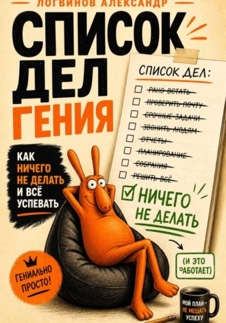 Обложка книги «Список дел гения: как ничего не делать и всё успевать»