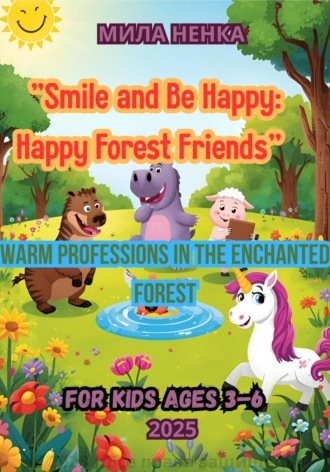 Обложка книги «Happy Forest Friends – раскраска, где дети учат английские слова через эмоции и радость!»