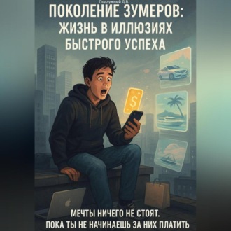 Обложка книги «Поколение зумеров: жизнь в иллюзиях быстрого успеха»