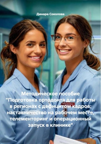 Обложка книги «Методическое пособие «Подготовка ортодонта для работы в регионах с дефицитом кадров: наставничество на рабочем месте, телементоринг и операционный запуск в клинике»»