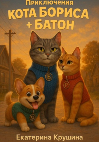 Обложка книги «Приключения кота Бориса + Батон»