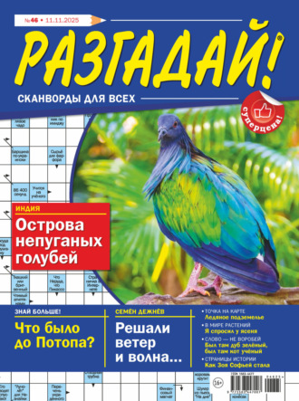 Обложка книги «Журнал «Разгадай! Сканворды для всех» №46/2025»