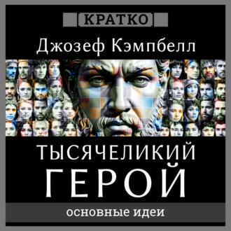 Обложка книги «Тысячеликий герой. Джозеф Кэмпбелл. Кратко»