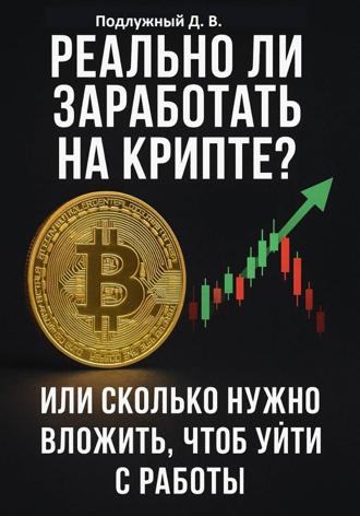Обложка книги «Реально ли заработать на крипте? Или Cколько нужно вложить, чтоб уйти с работы»