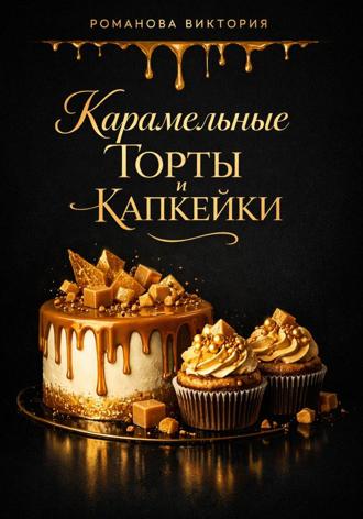 Обложка книги «Карамельные торты и капкейки»