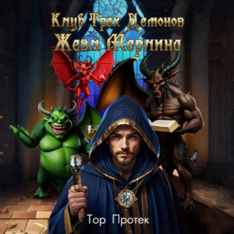 Обложка книги «Клуб трех демонов. Жезл Мерлина»