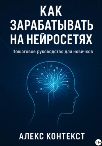 Обложка книги «Как зарабатывать на нейросетях: пошаговое руководство для новичков»