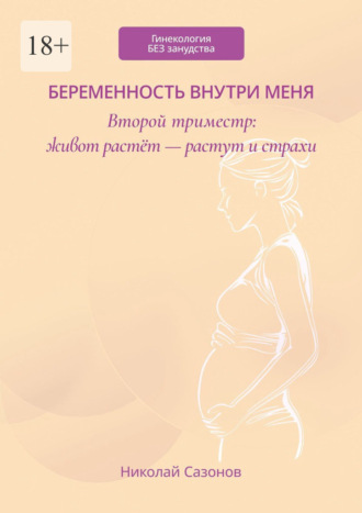 Обложка книги «Беременность внутри меня. Второй триместр: живот растёт – растут и страхи. Гинекология БЕЗ занудства»