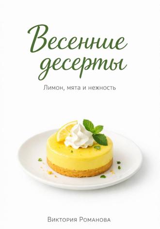 Обложка книги «Весенние десерты: лимон, мята и нежность»