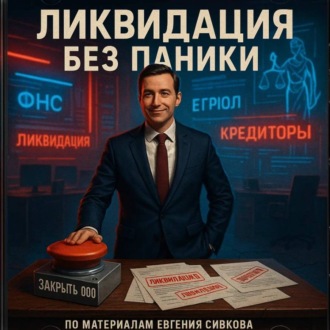 Обложка книги «Ликвидация без паники: как закрыть ООО и не закопать себя по дороге»