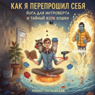 Обложка книги «Как я перепрошил себя: Йога для интроверта и тайный язык кошки»