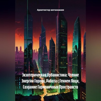 Обложка книги «Экзотерическая Урбанистика: Чтение Энергии Города, Работа с Гением Лоци, Создание Гармоничных Пространств»