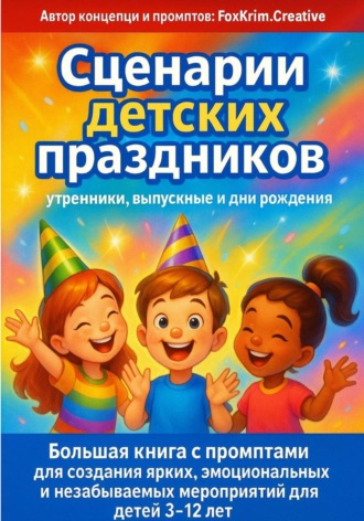 Сценарии детских праздников: утренники, выпускные и дни рождения. Большая книга с промптами для создания ярких и незабываемых мероприятий для детей 3–12 лет. 