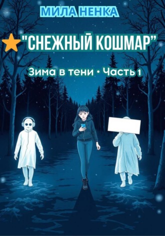 Обложка книги «Снежный кошмар: подростковая раскраска «Зима в тени». Часть 1»